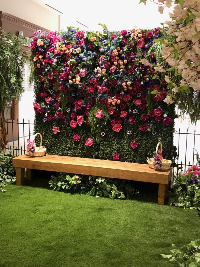 Spring Garden Flower Backdrop // Willowbrook Shopping Centre