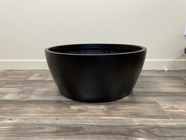 Black Low Bowl Planter