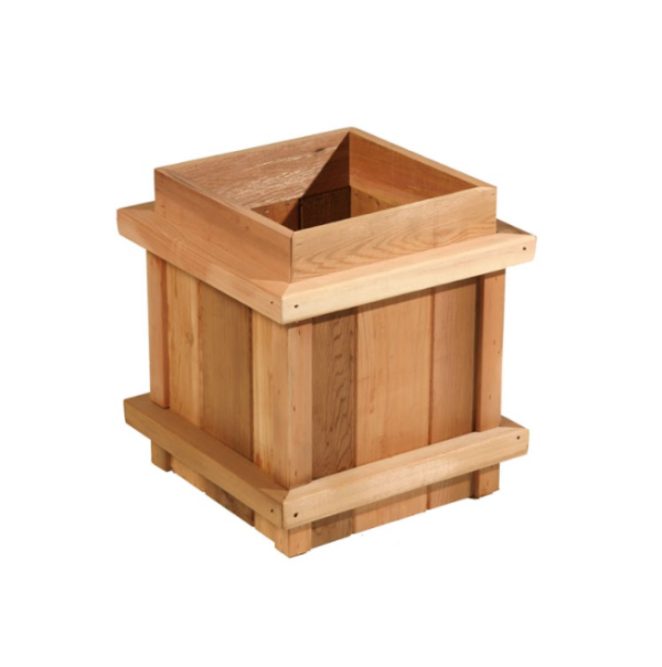 Cedar Small Cube Planter