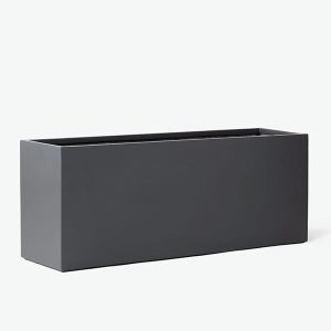 Grey Rectangular Trough - Fibreglass