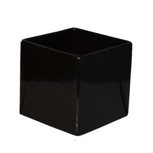 Ceramic Cube - Black Gloss