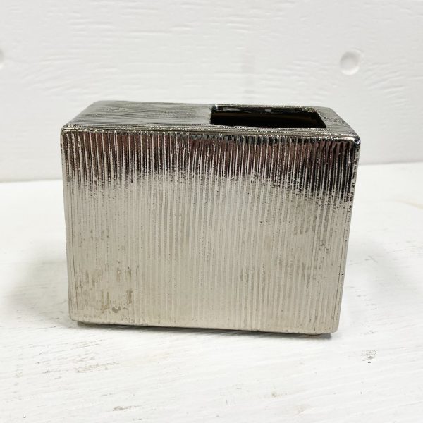 Ceramic Trough - Etched Silver