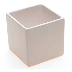 Ceramic Cube - White Gloss