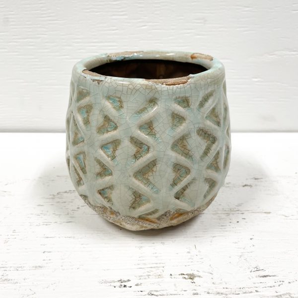 Ceramic Bowl - Distressed Teal