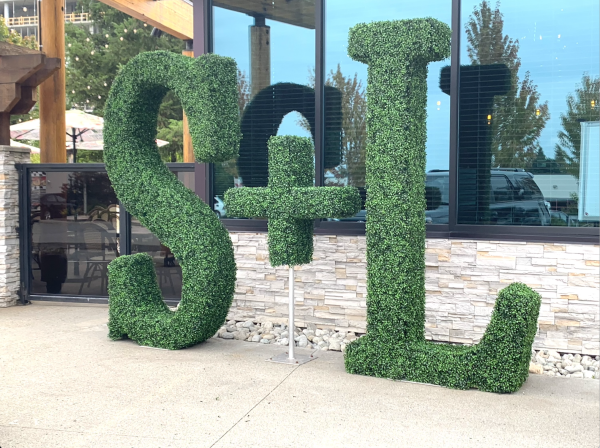 Oversize Boxwood Letters - Greenscape Design & Decor