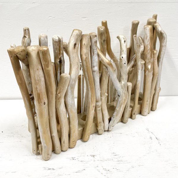 Twig Pot - Rectangle, Distressed Champagne