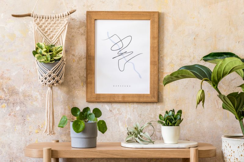 Macrame plat holders can offer a variety of styles for home decor