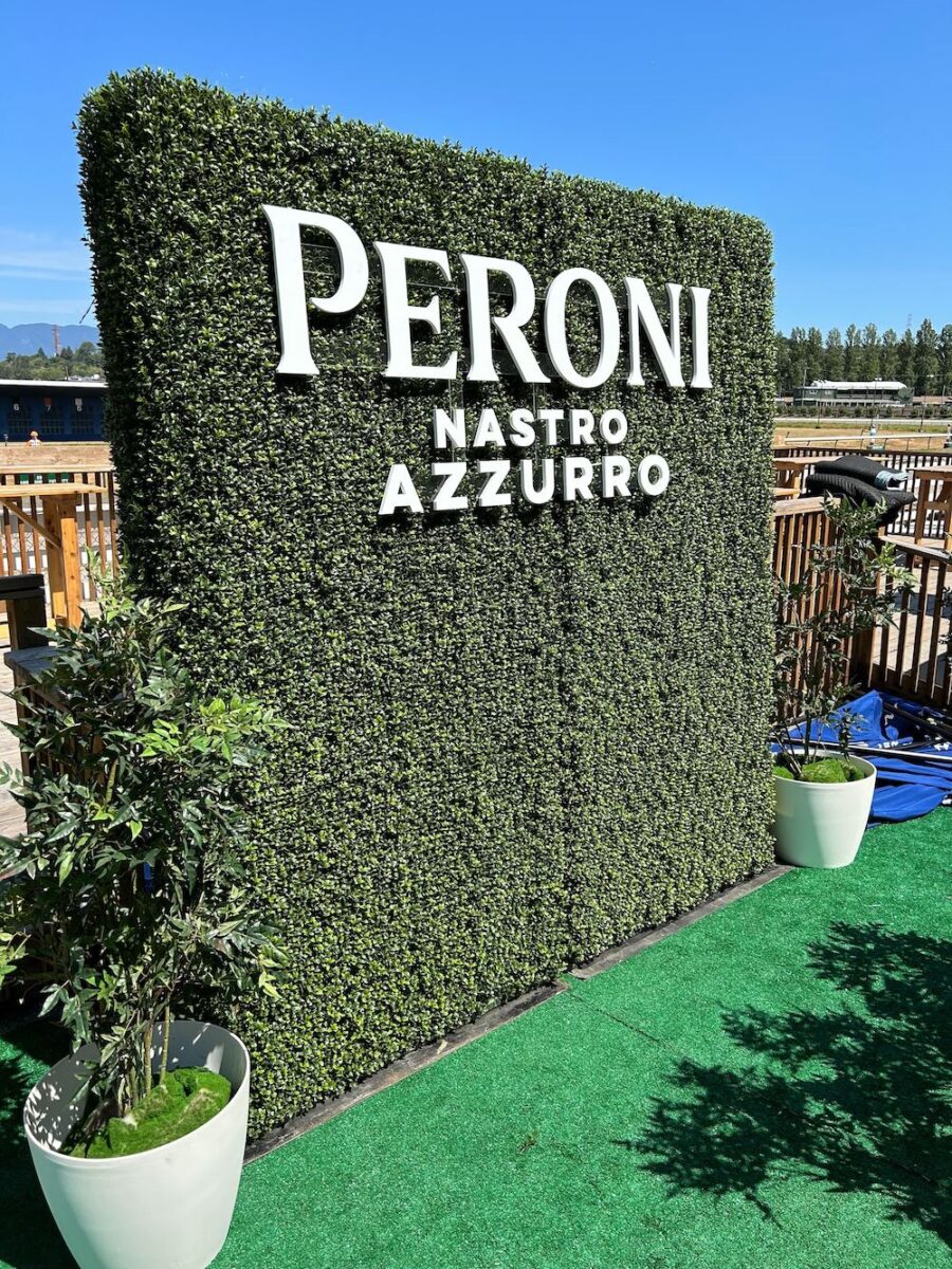 Boxwood Hedge with CNC Lettering - Greenscape Design & Decor