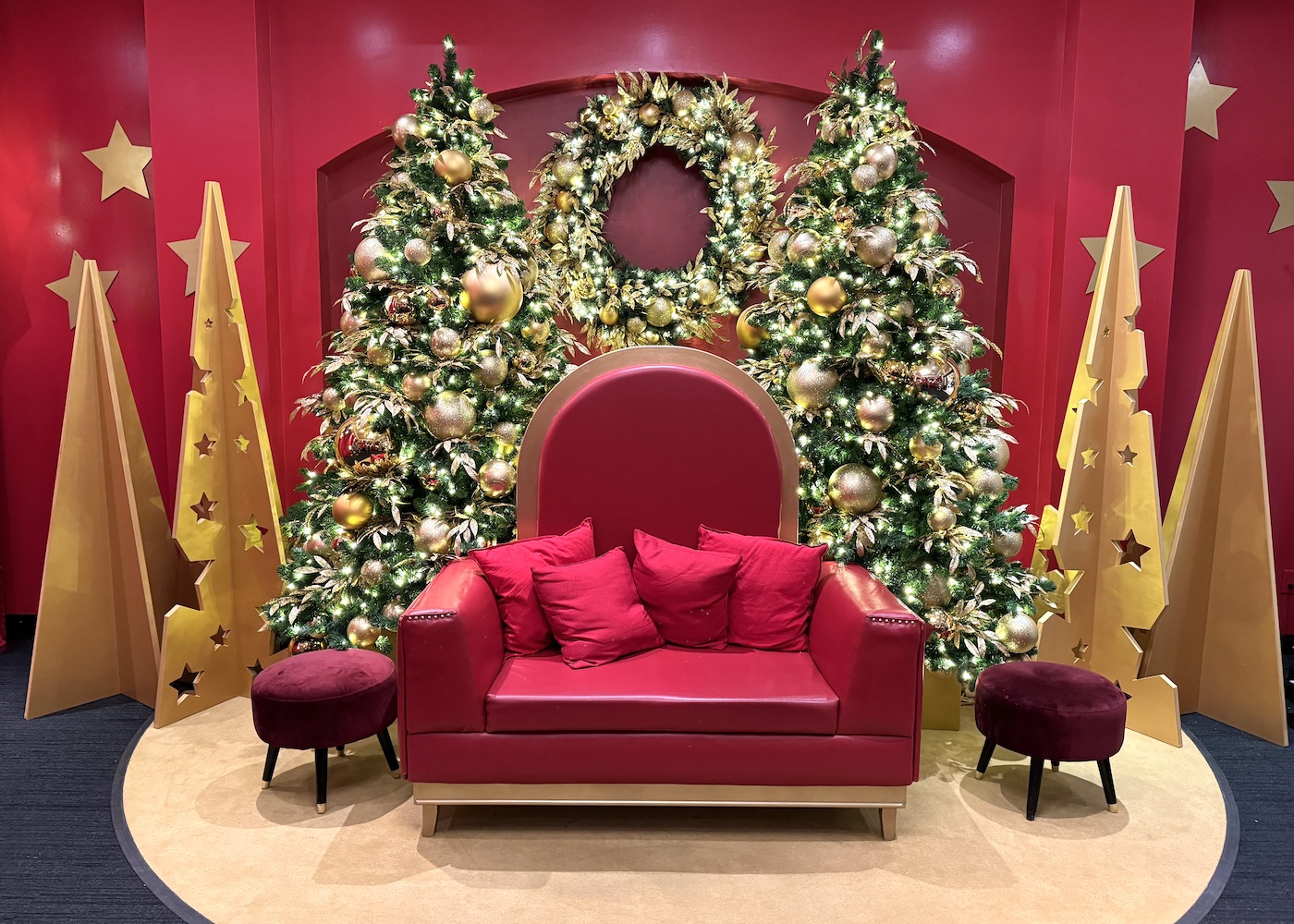 Greenscape Design's Santa Set at Coquitlam Centre offers a delightful backdrop for cherished holiday photos with Santa.