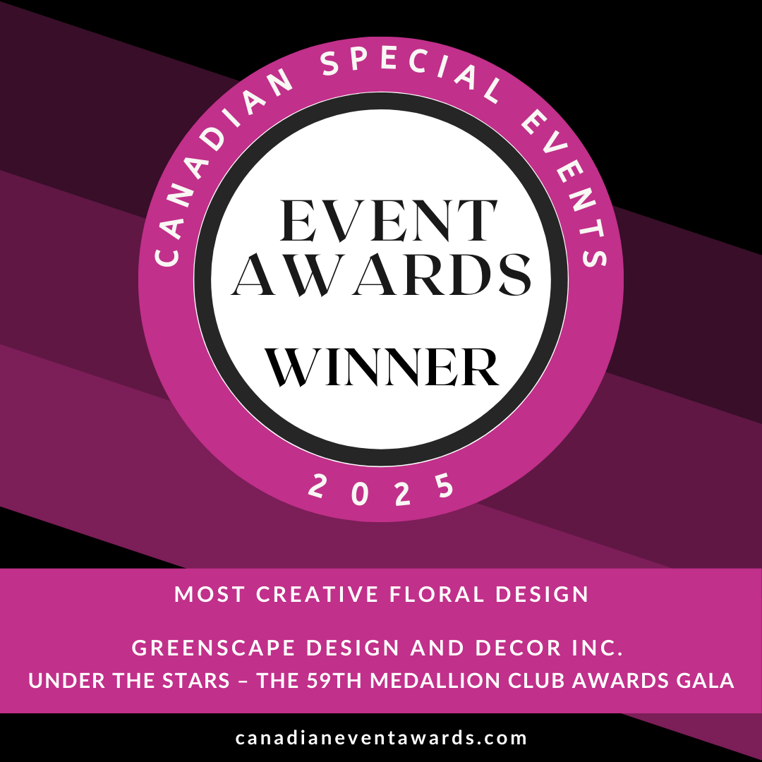 Event Awards Winner 2025 Greenscape Design and Decor Inc.
